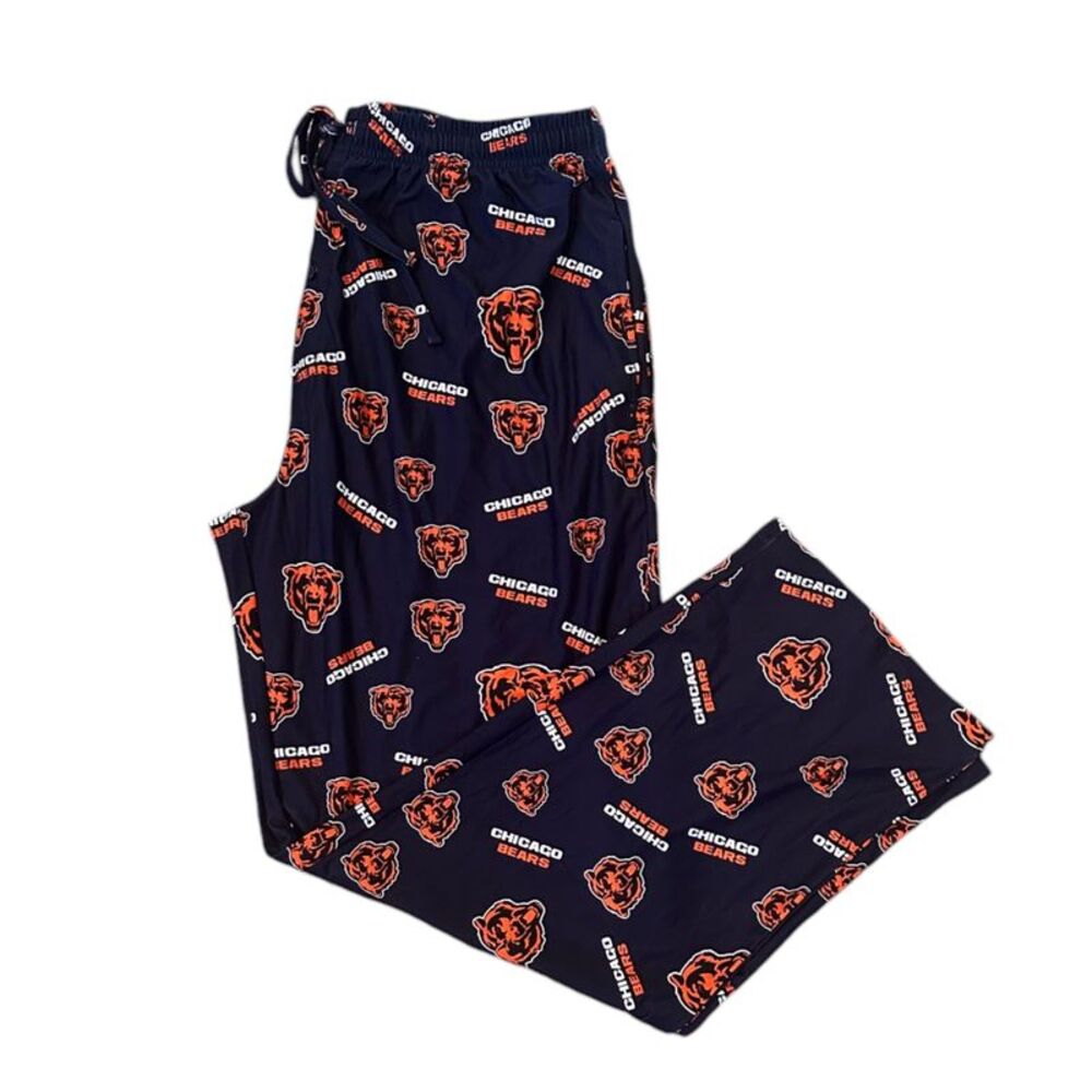 NFL Chicago Bears Men's Torpedo All Over Print Knit Pants in Team Colors, XL